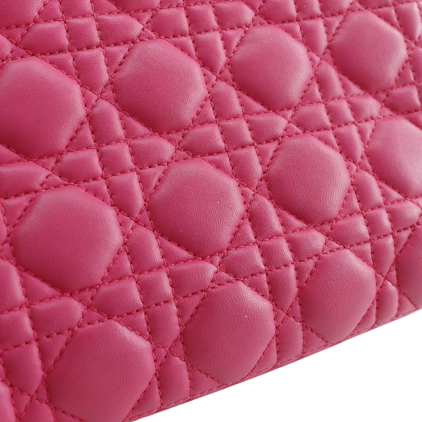 Dior Medium Lambskin Cannage Lady Dior