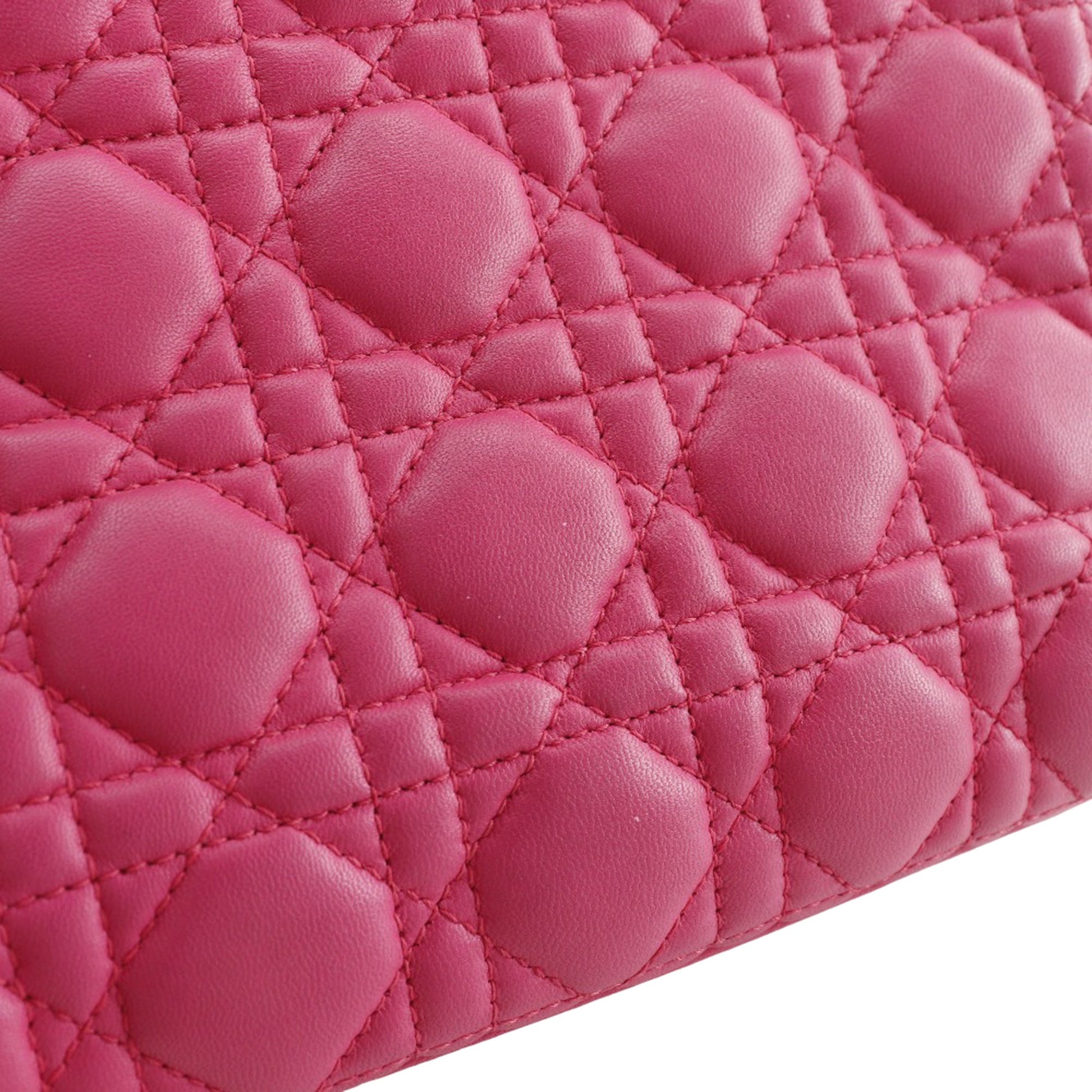 Dior Medium Lambskin Cannage Lady Dior