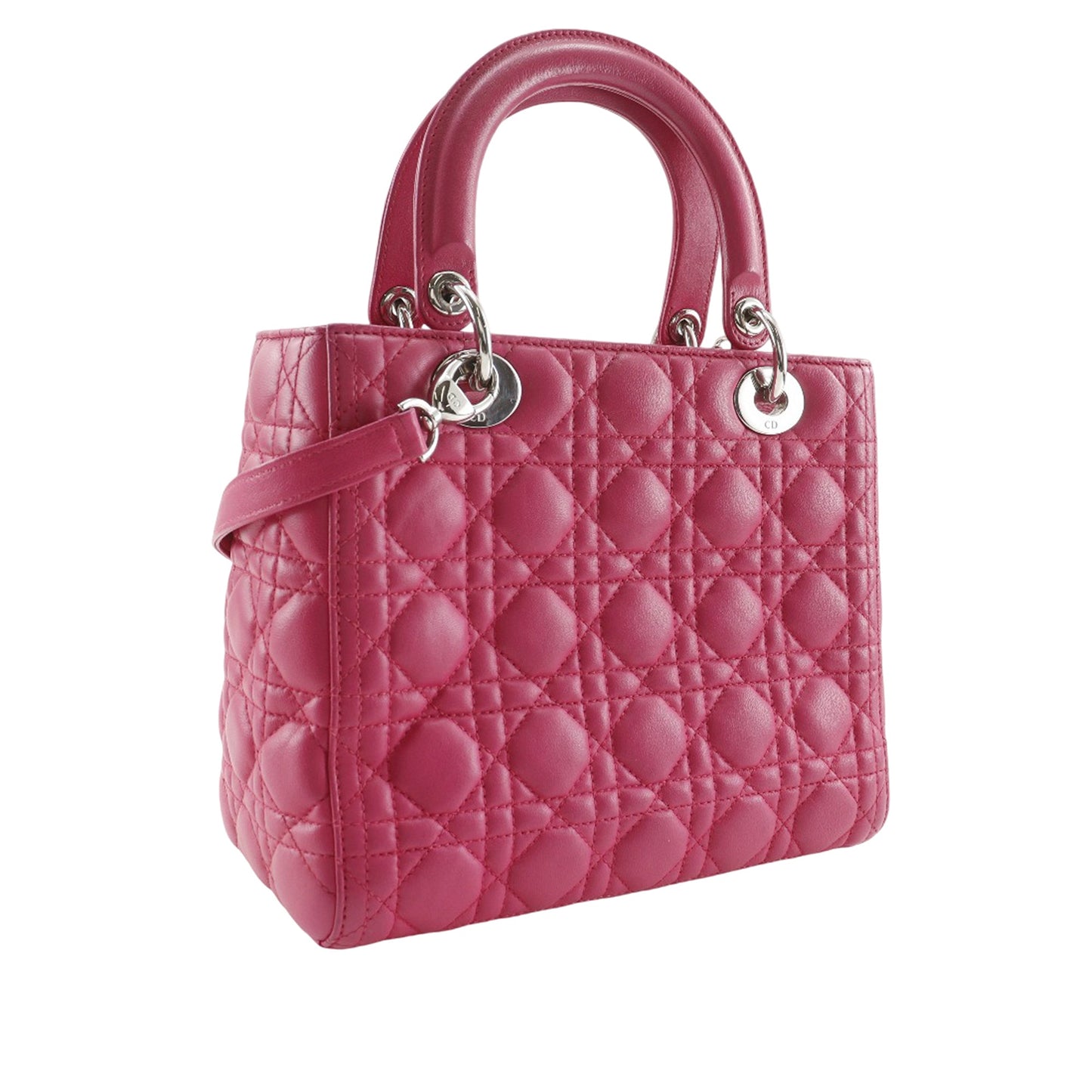 Dior Medium Lambskin Cannage Lady Dior