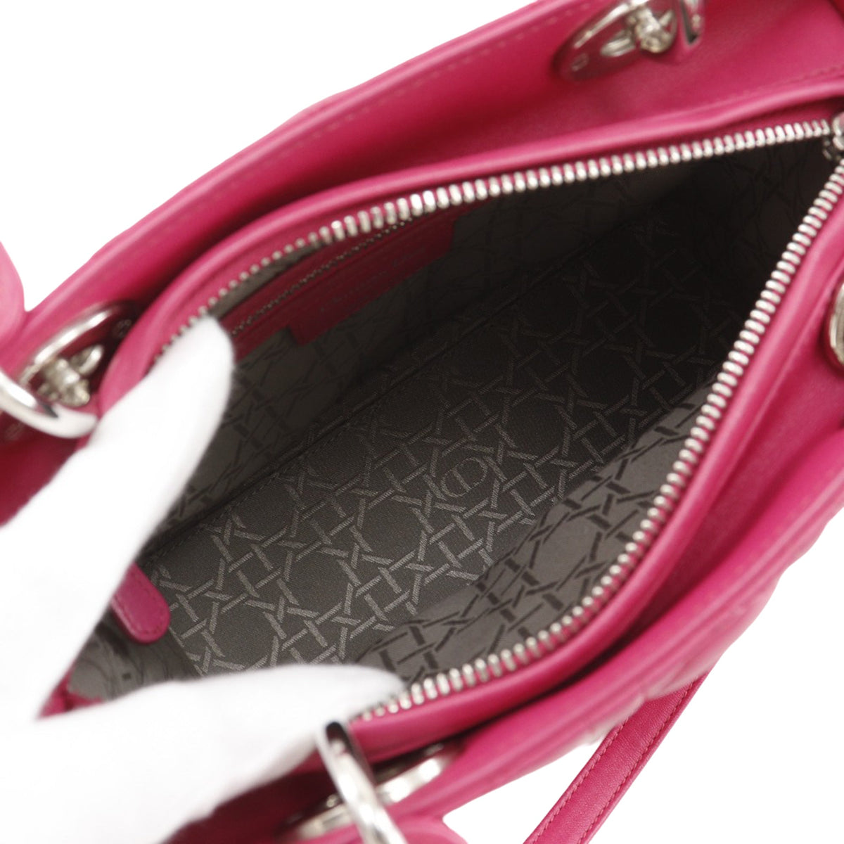 Dior Medium Lambskin Cannage Lady Dior