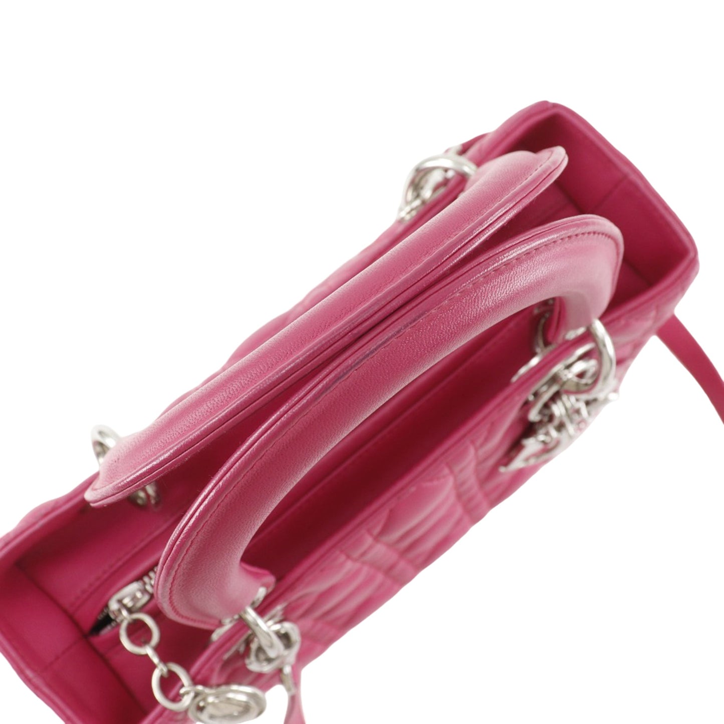 Dior Medium Lambskin Cannage Lady Dior