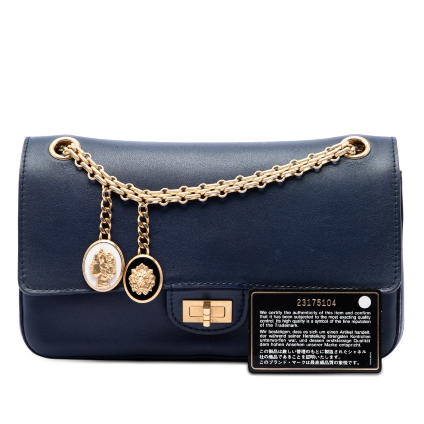 Chanel Calfskin Reissue 2.55 Medallion Nude Double Flap 225