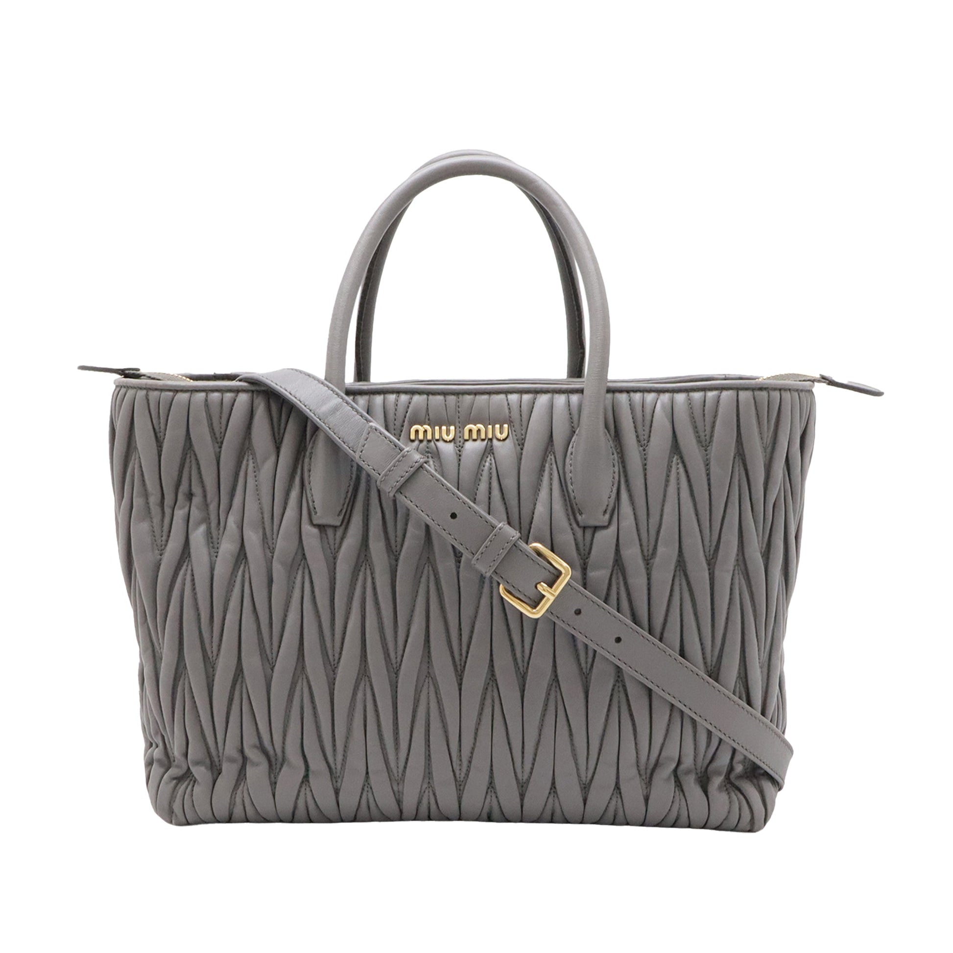 Miu Miu Matelasse Nappa Satchel