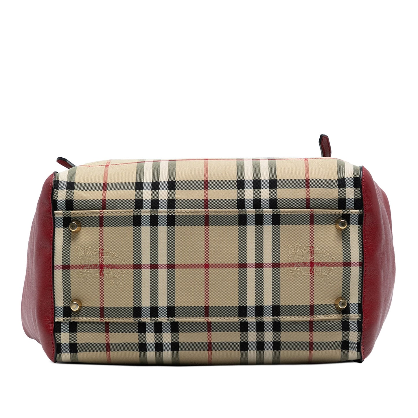 Burberry Small Haymarket Check Canvas and Leather Canterbury Tote