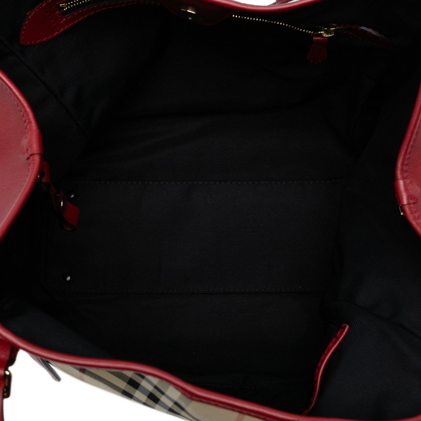 Burberry Small Haymarket Check Canvas and Leather Canterbury Tote