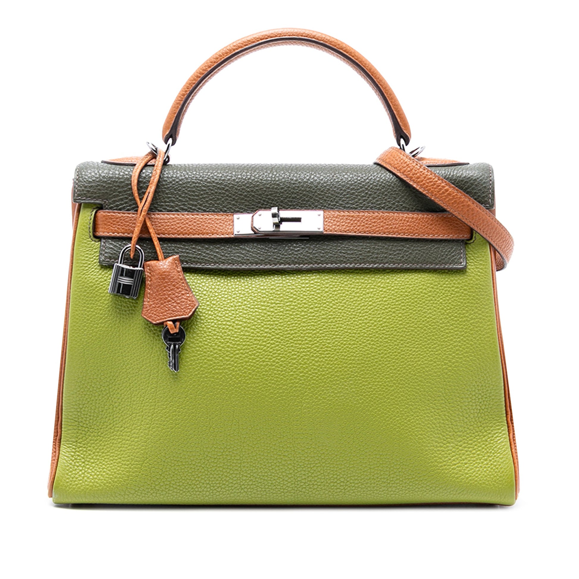 Hermès Tricolor Togo Kelly II Retourne 32