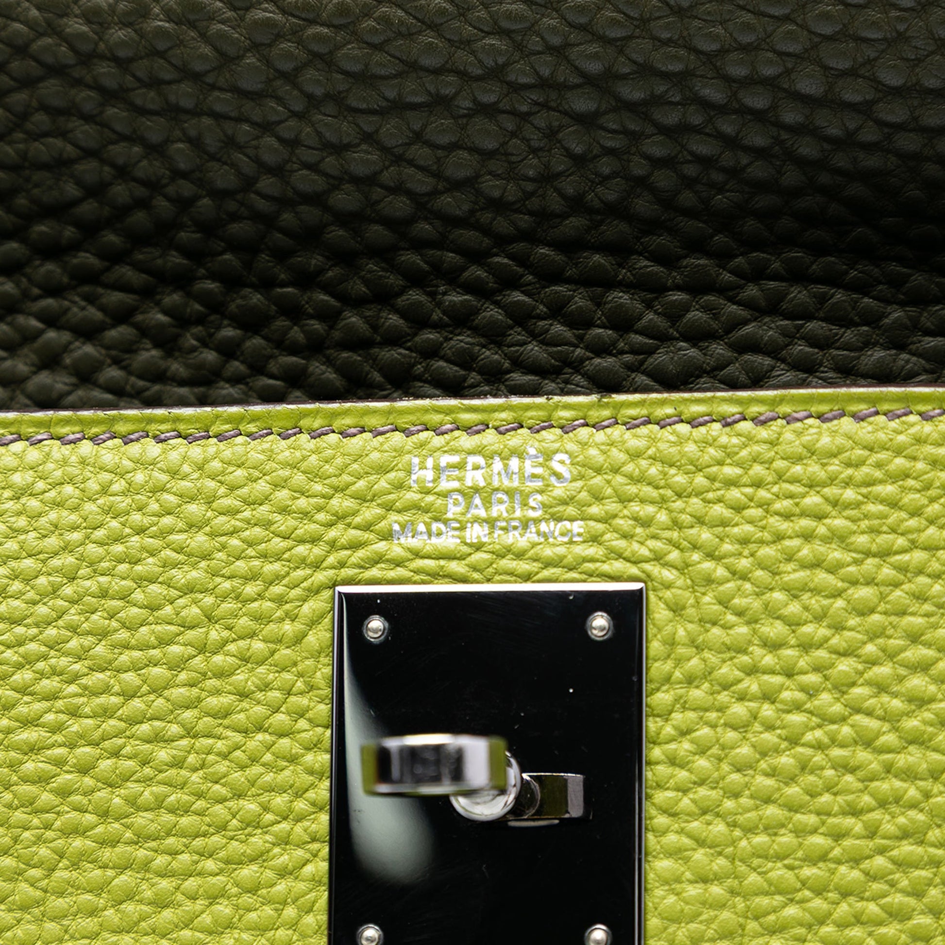 Hermès Tricolor Togo Kelly II Retourne 32