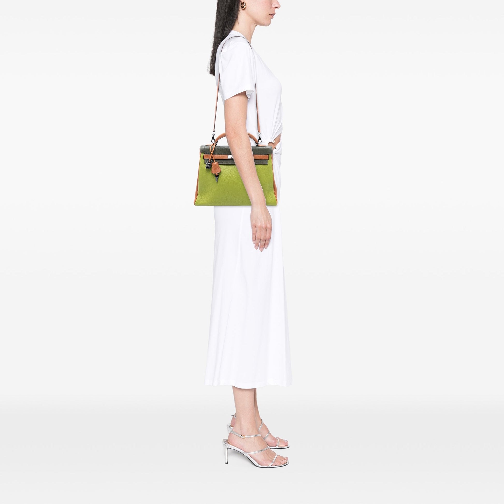 Hermès Tricolor Togo Kelly II Retourne 32