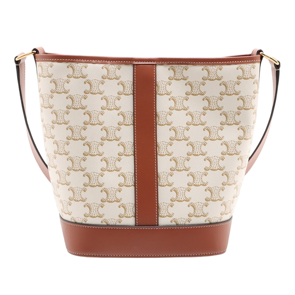 Celine Small Triomphe Coated Canvas Bucket Bag