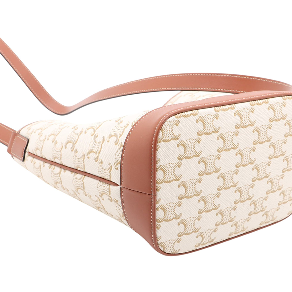 Celine Small Triomphe Coated Canvas Bucket Bag
