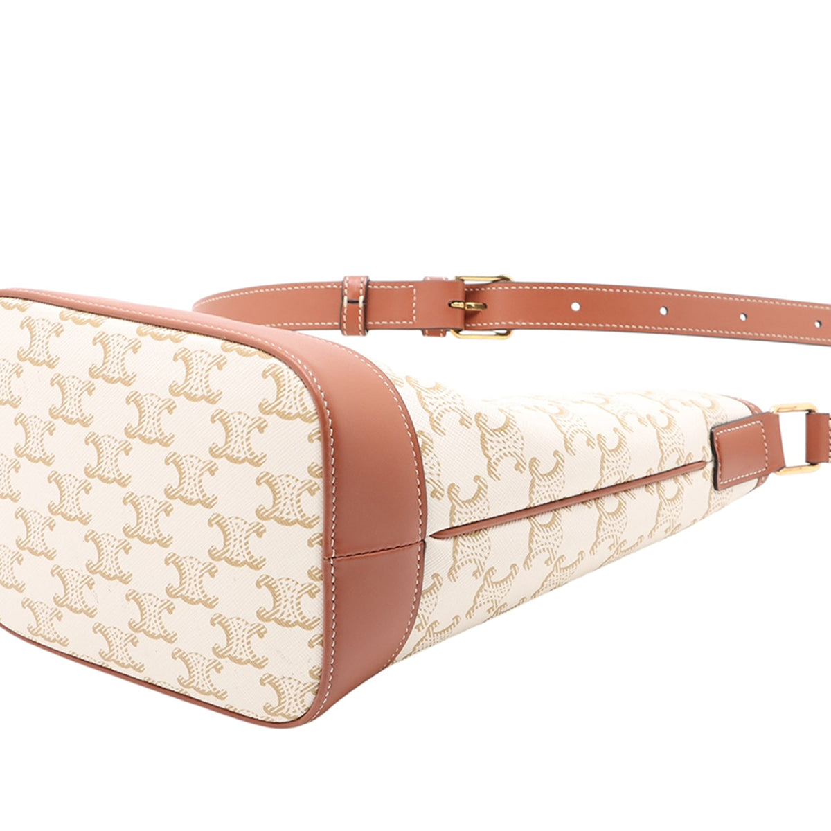 Celine Small Triomphe Coated Canvas Bucket Bag