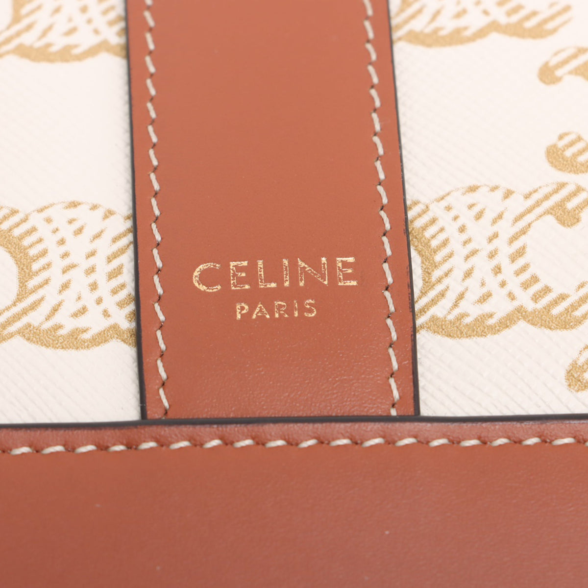 Celine Small Triomphe Coated Canvas Bucket Bag