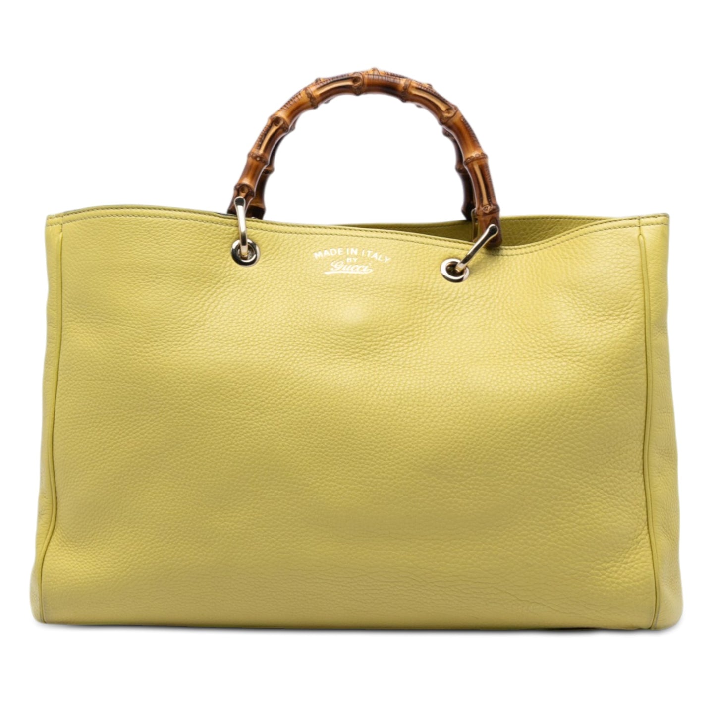 Gucci Large Calfskin Bamboo Shopper Satchel