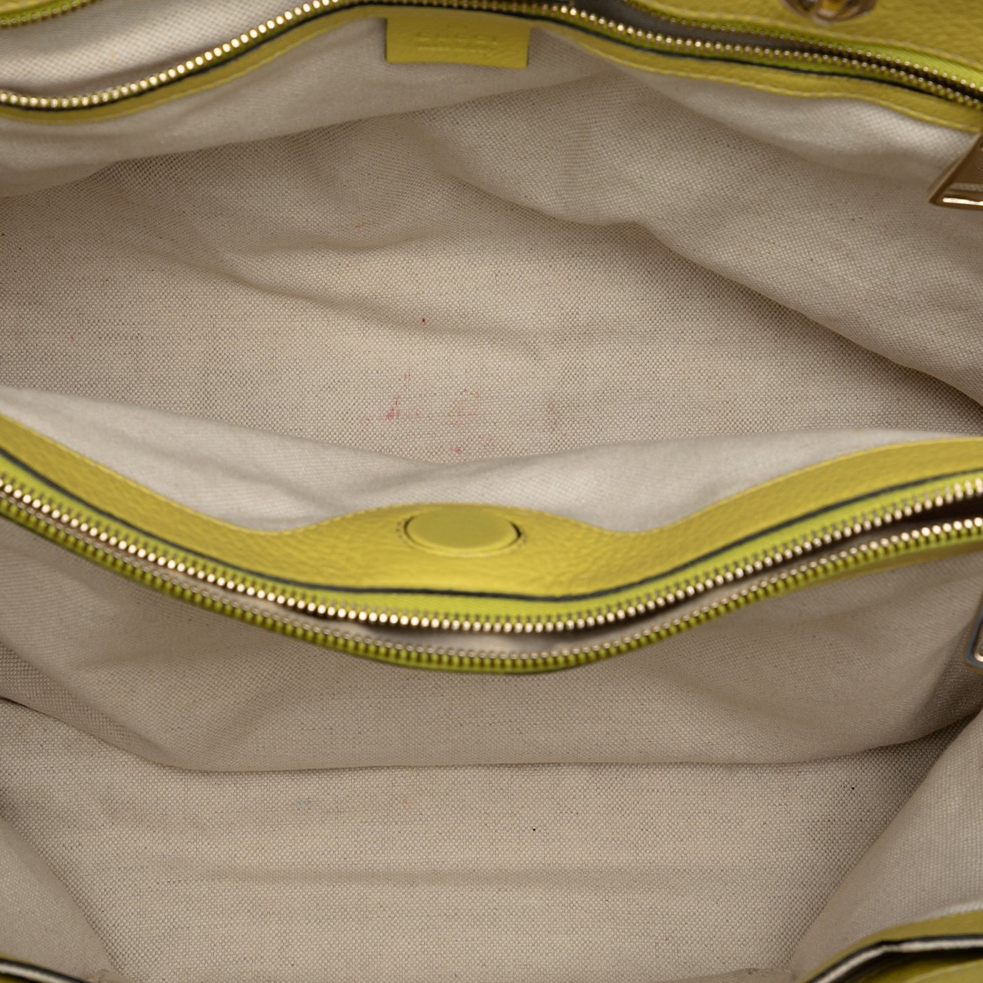 Gucci Large Calfskin Bamboo Shopper Satchel