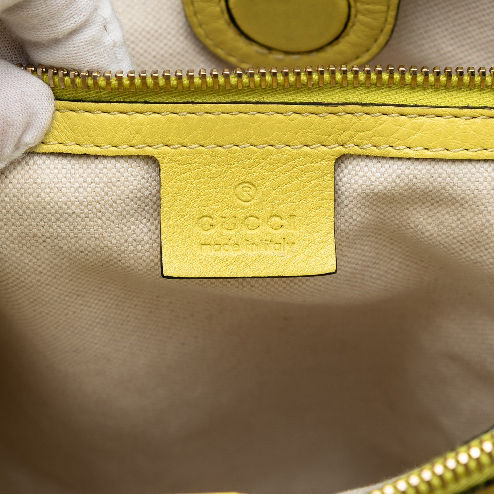 Gucci Large Calfskin Bamboo Shopper Satchel