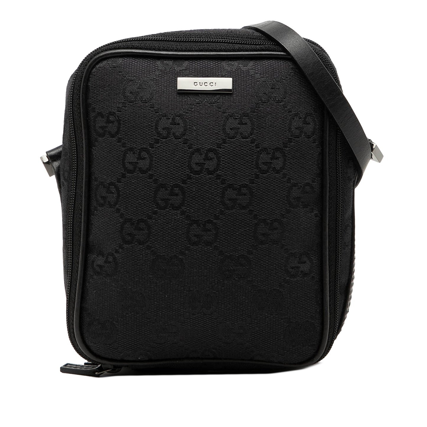 Gucci GG Canvas Double Zip Accessory Pouch