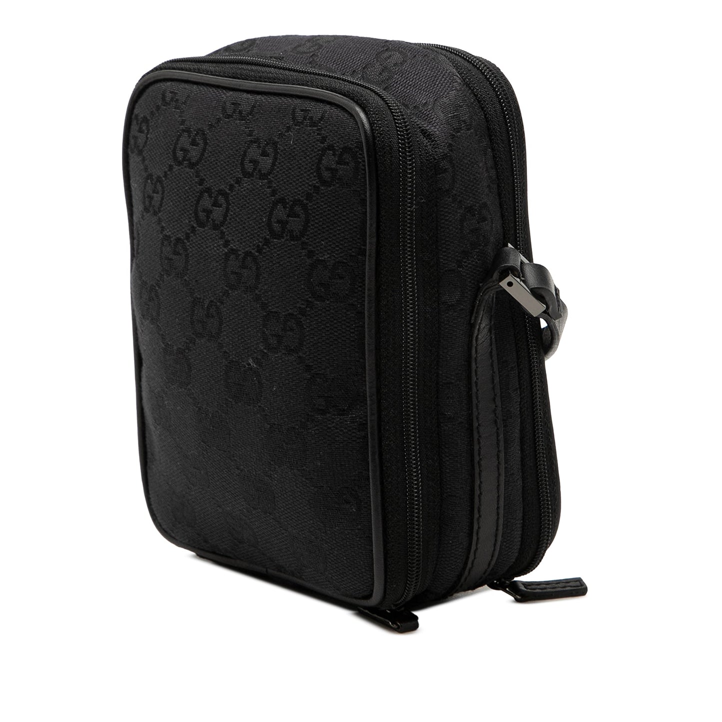 Gucci GG Canvas Double Zip Accessory Pouch