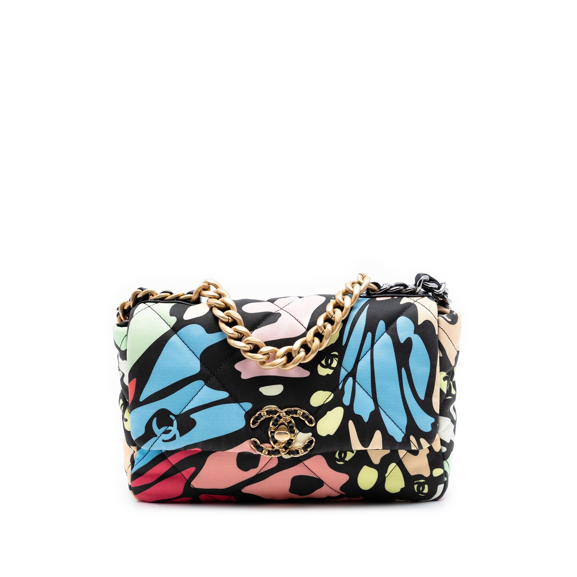 Chanel Medium Printed Canvas 19 Flap