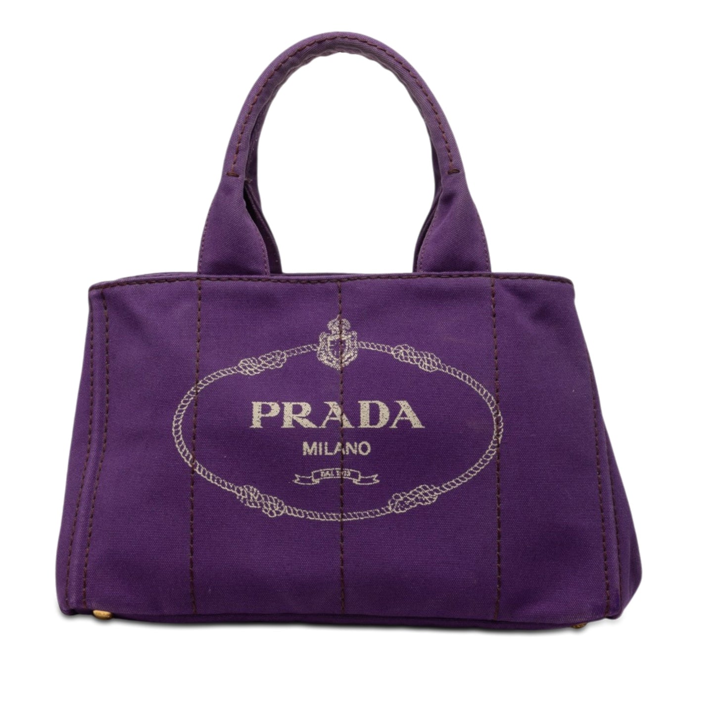 Prada Canvas Canapa Logo Tote