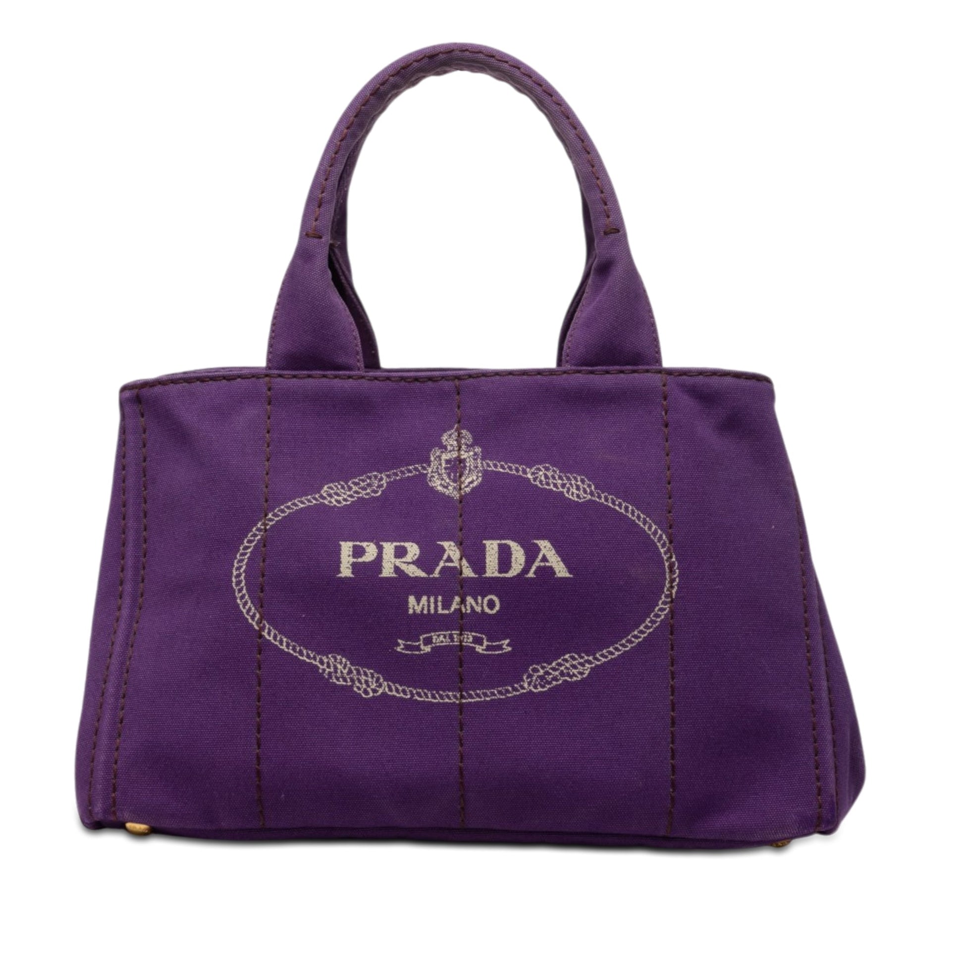 Prada Canvas Canapa Logo Tote