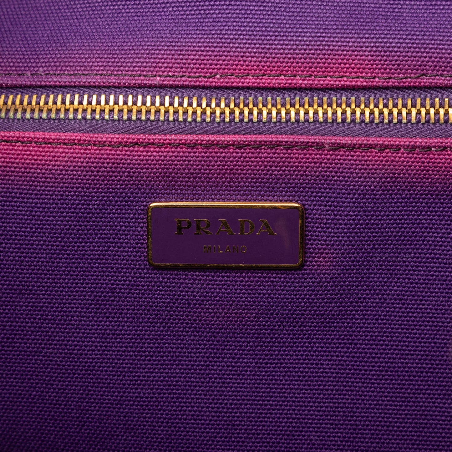 Prada Canvas Canapa Logo Tote
