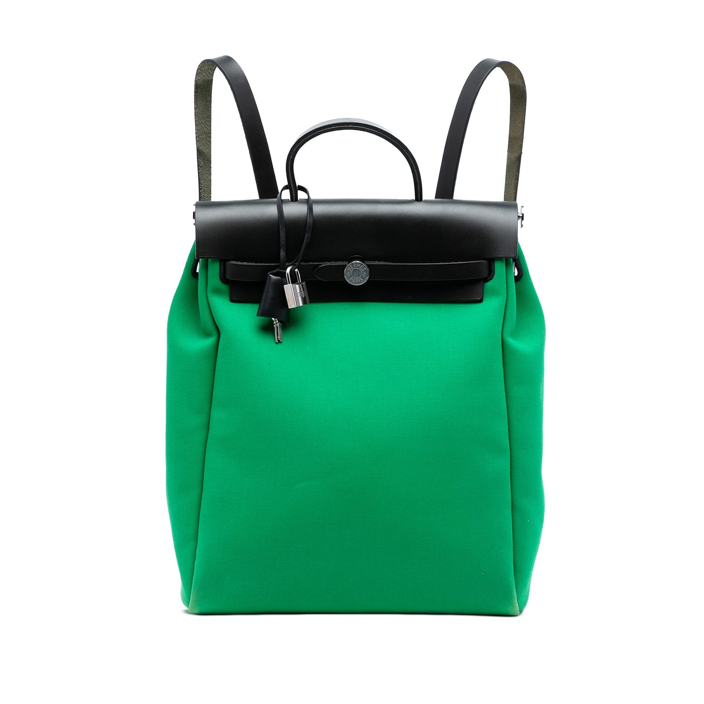 Hermès Toile Herbag A Dos Zip Retourne Backpack