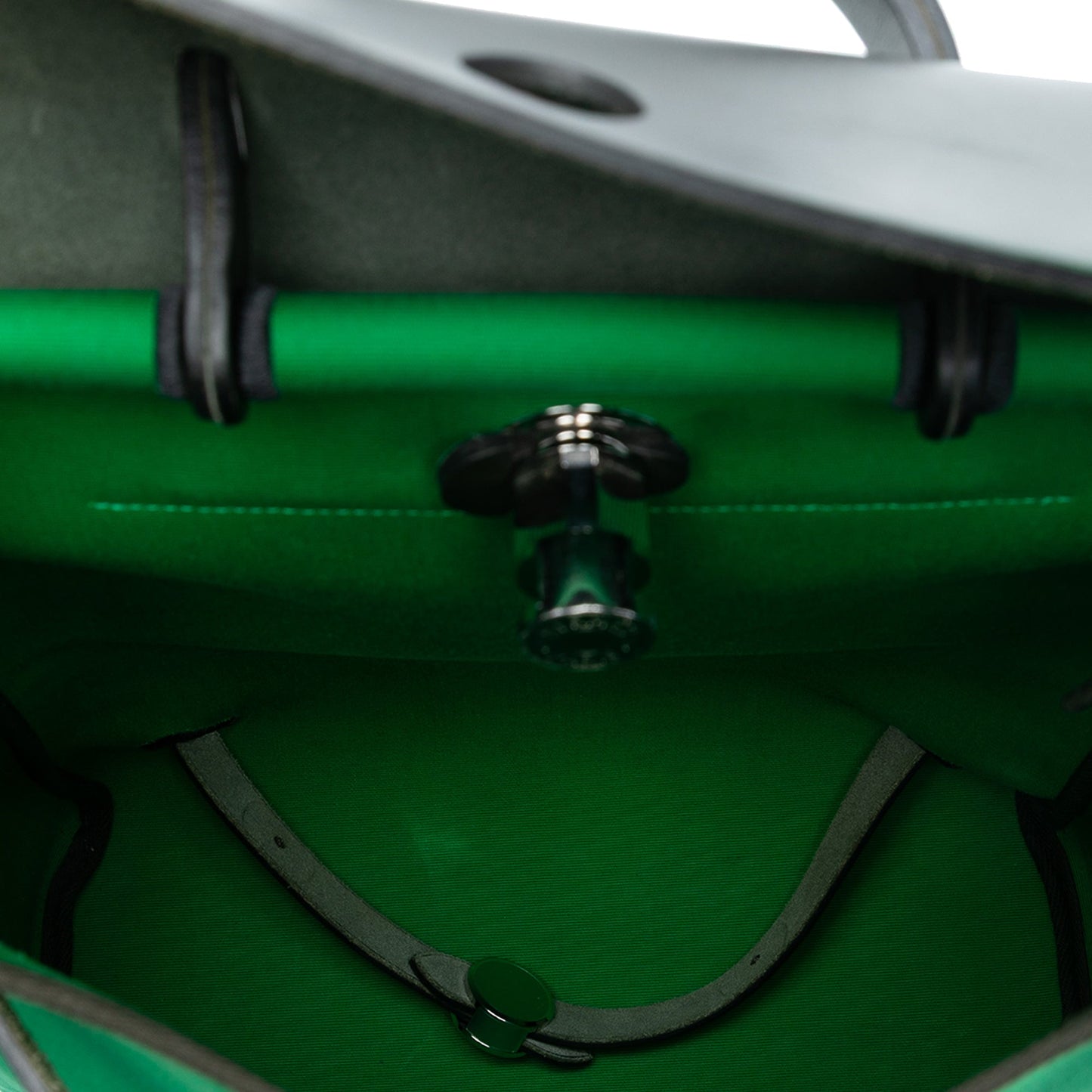 Hermès Toile Herbag A Dos Zip Retourne Backpack