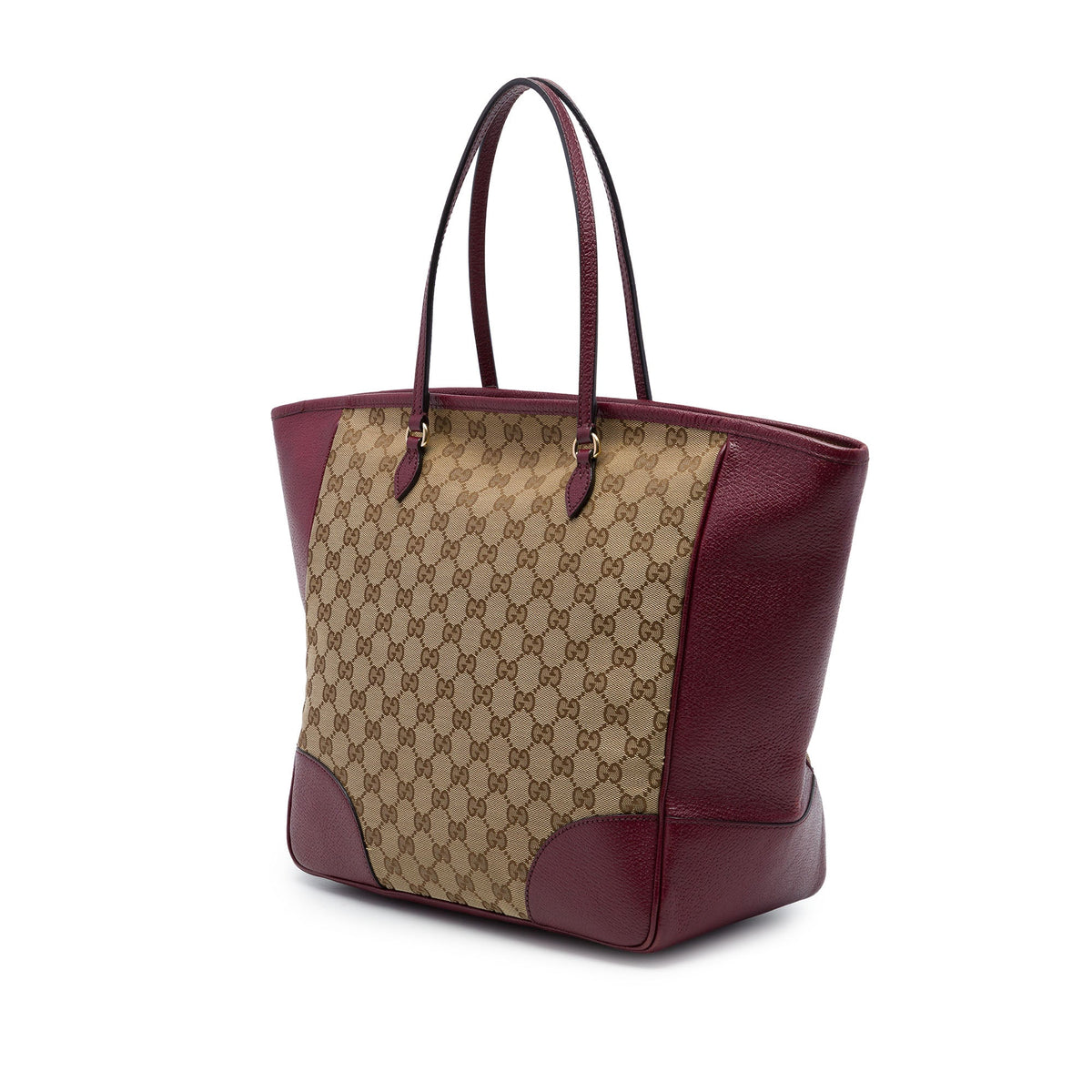 Gucci GG Canvas and Calfskin Bree Tote