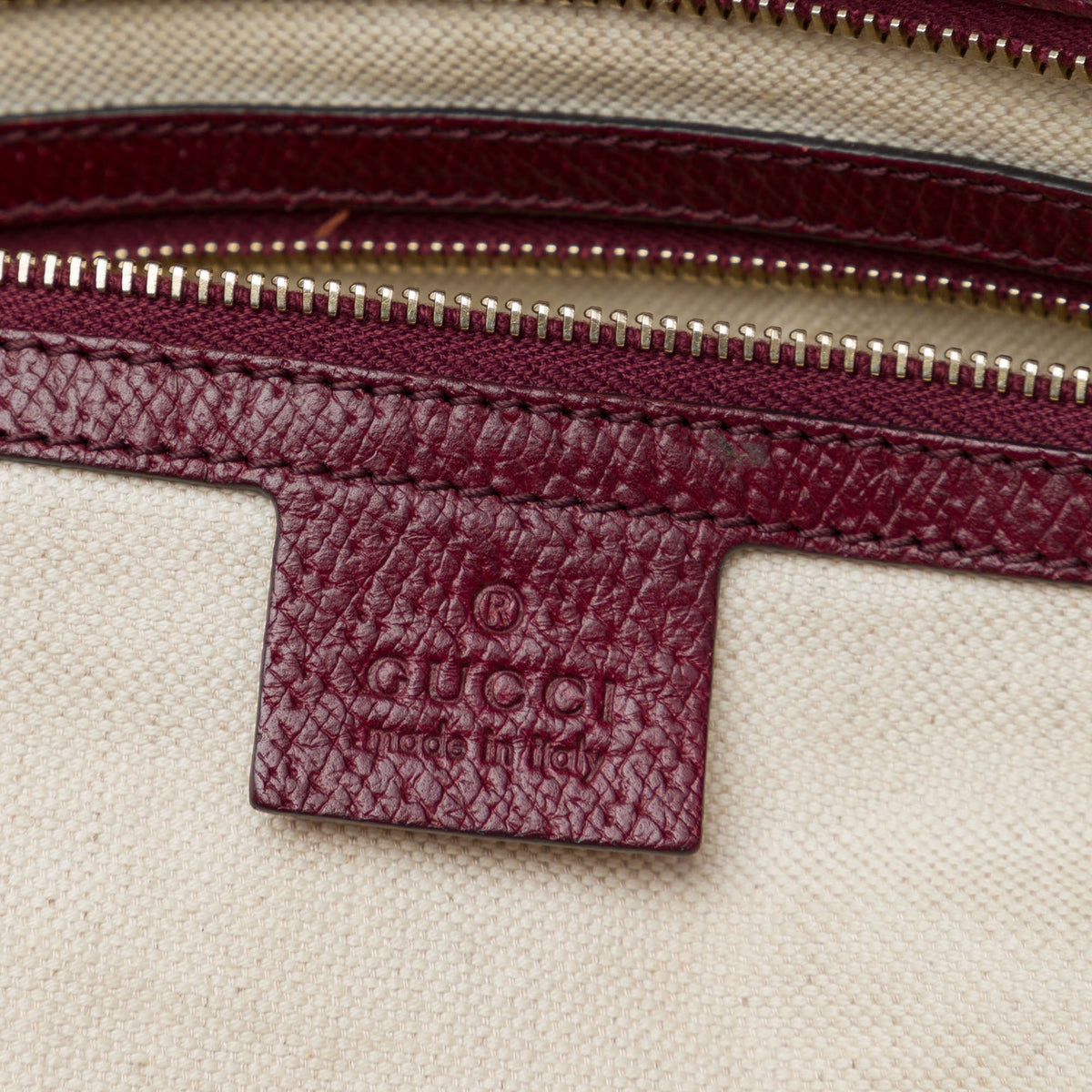 Gucci GG Canvas and Calfskin Bree Tote