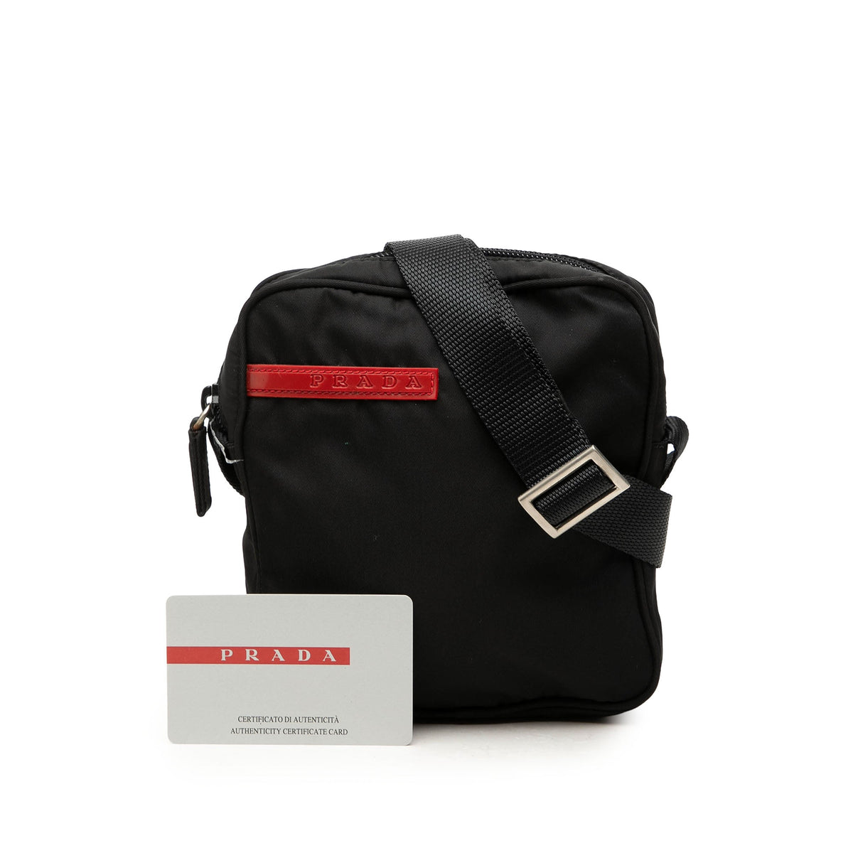 Prada Sports Line Tessuto Crossbody — Black
