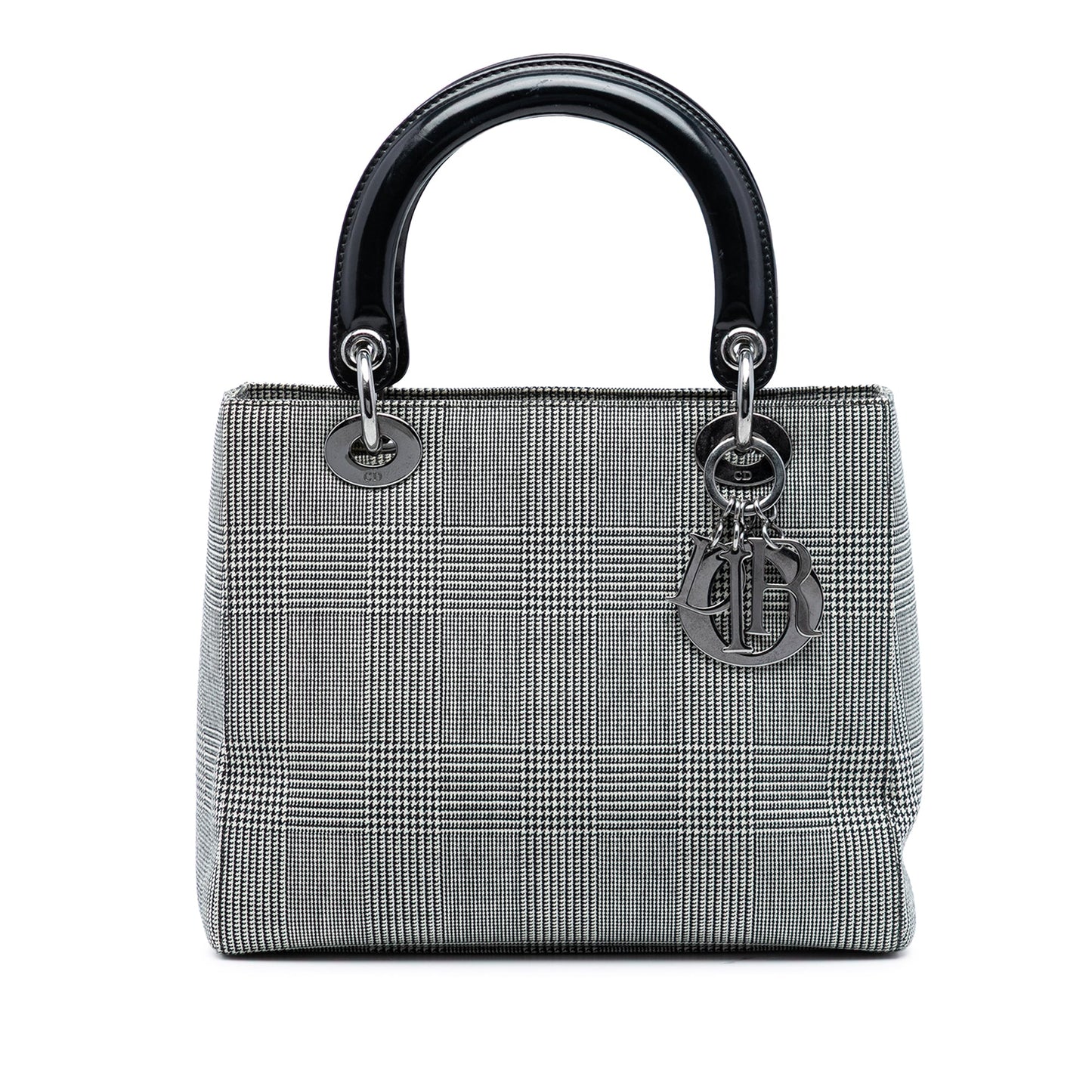 Dior Medium Canvas Houndstooth Lady Dior