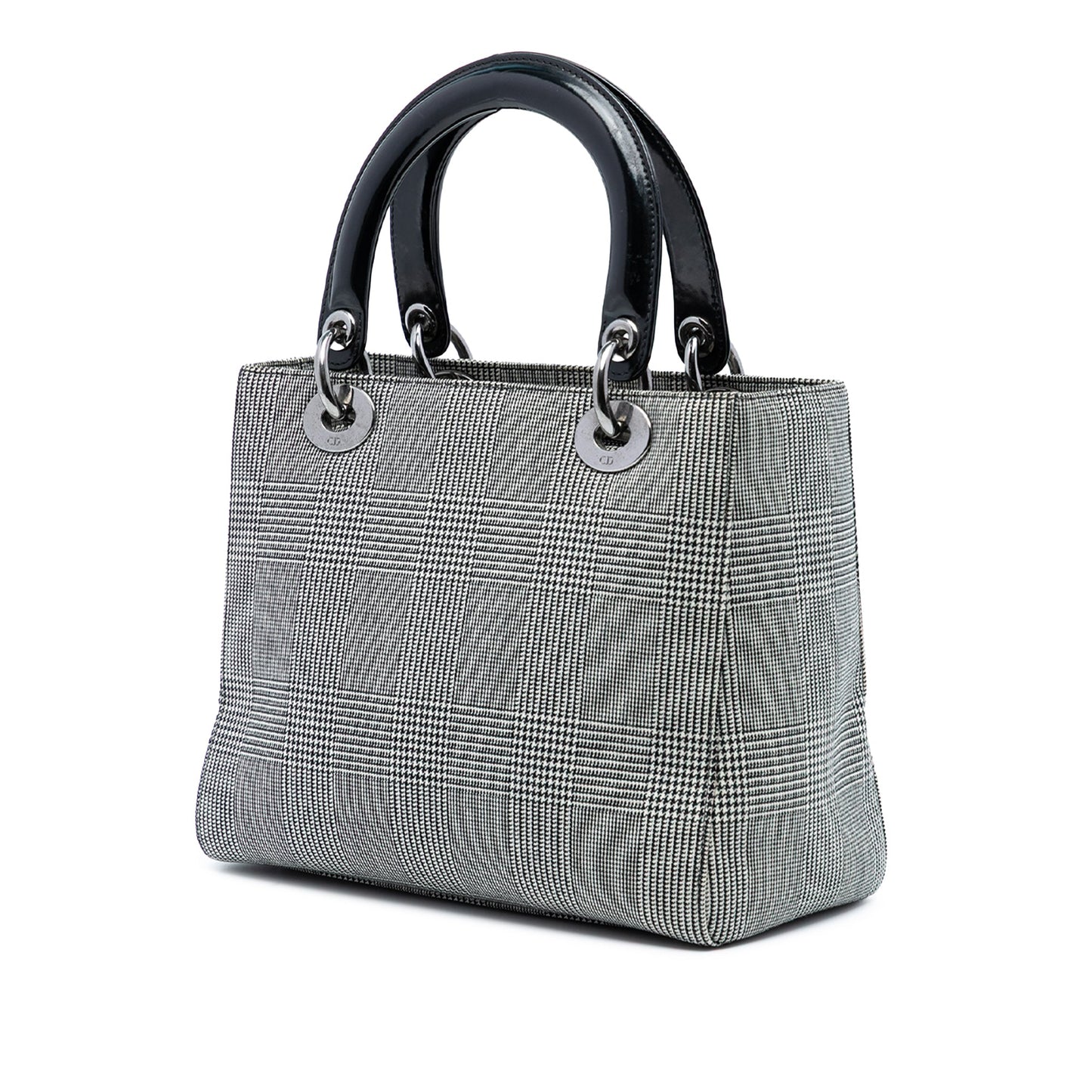 Dior Medium Canvas Houndstooth Lady Dior