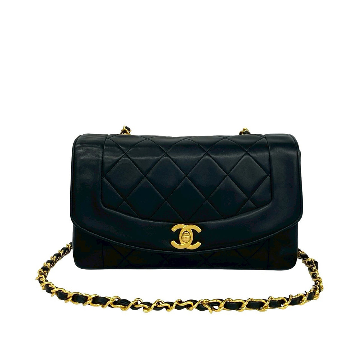 Chanel Small Quilted Lambskin Diana Single Flap
