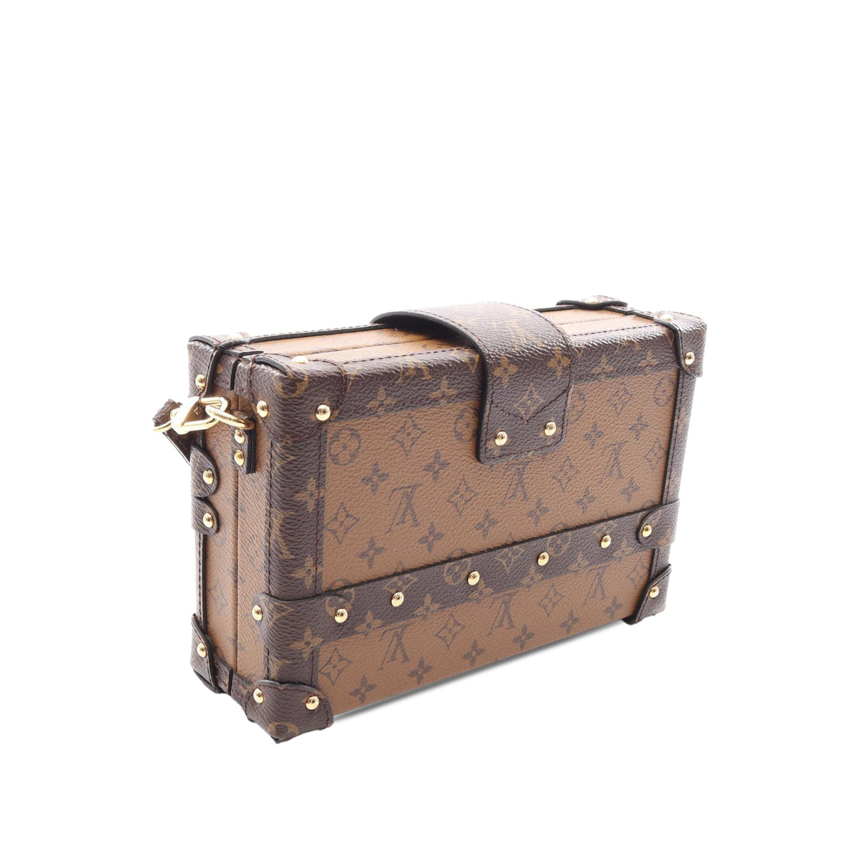 Louis Vuitton Monogram Reverse Petite Malle — Brown