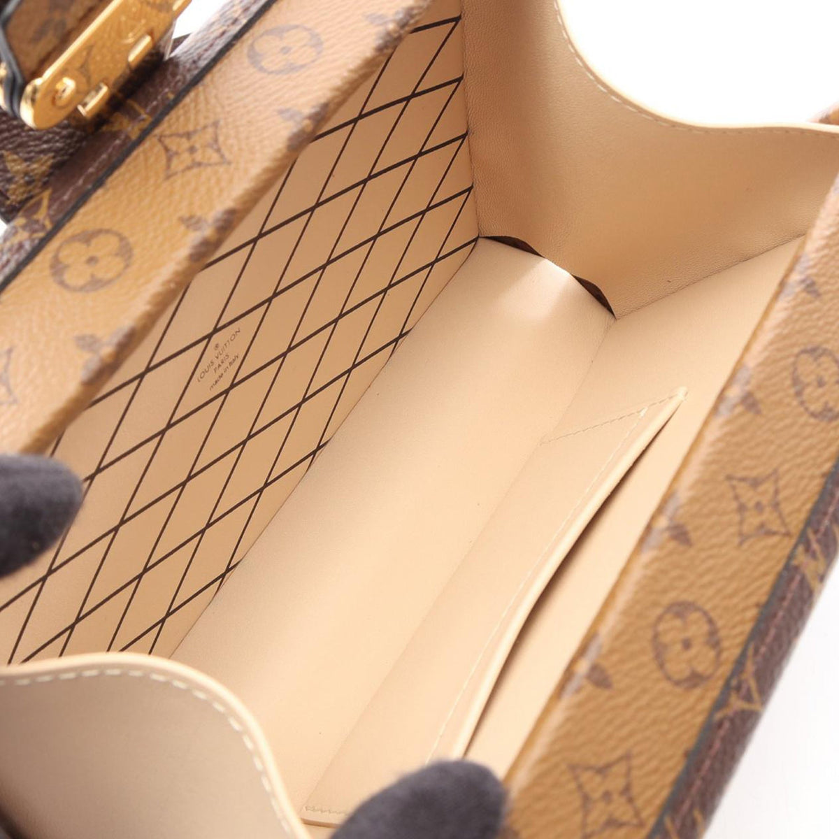 Louis Vuitton Monogram Reverse Petite Malle — Brown