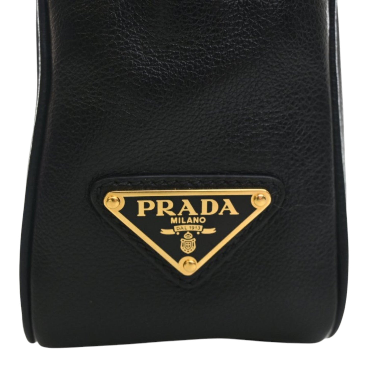 Prada Small Embossed Calfskin Canapa Logo Camera Bag