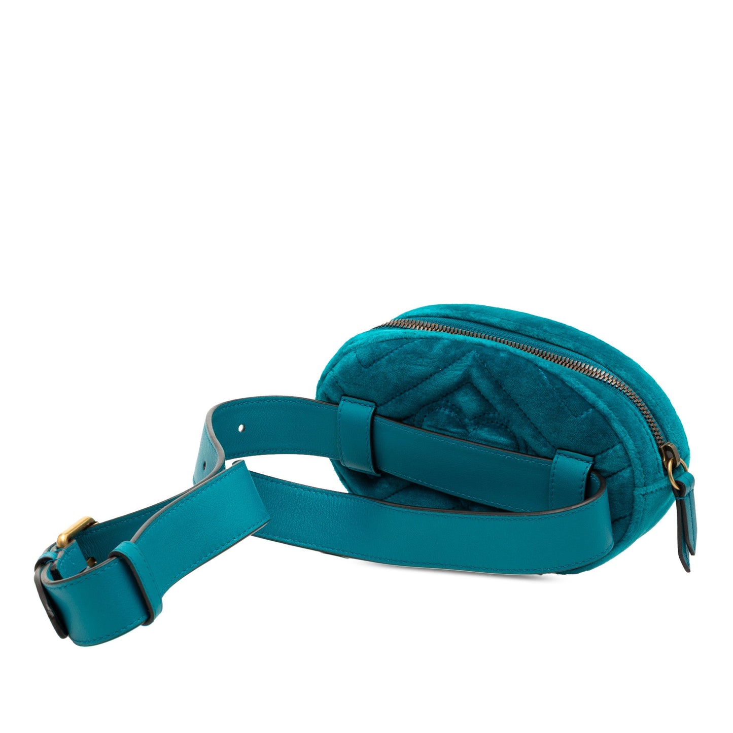 Gucci GG Marmont Matelasse Velvet Belt Bag