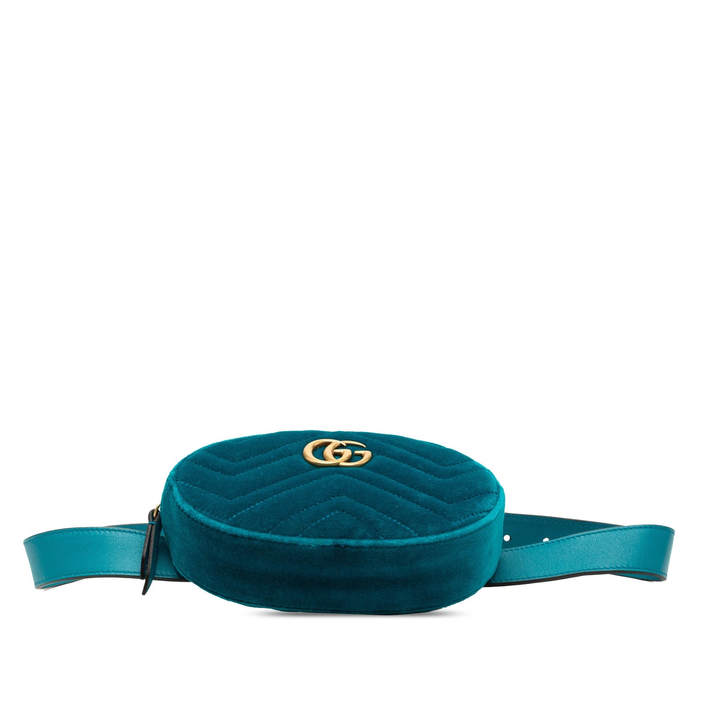 Gucci GG Marmont Matelasse Velvet Belt Bag