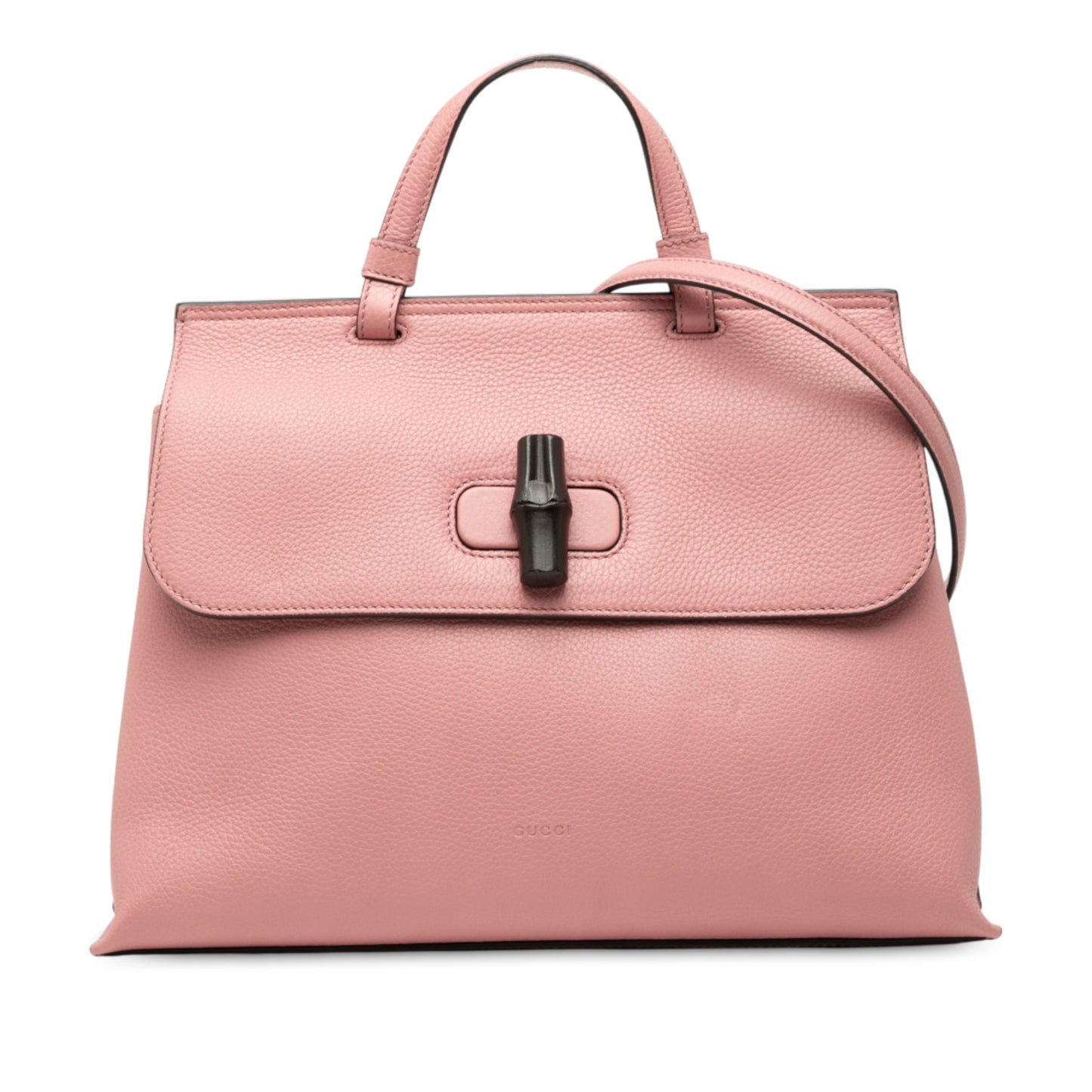 Gucci Medium Leather Bamboo Daily Satchel