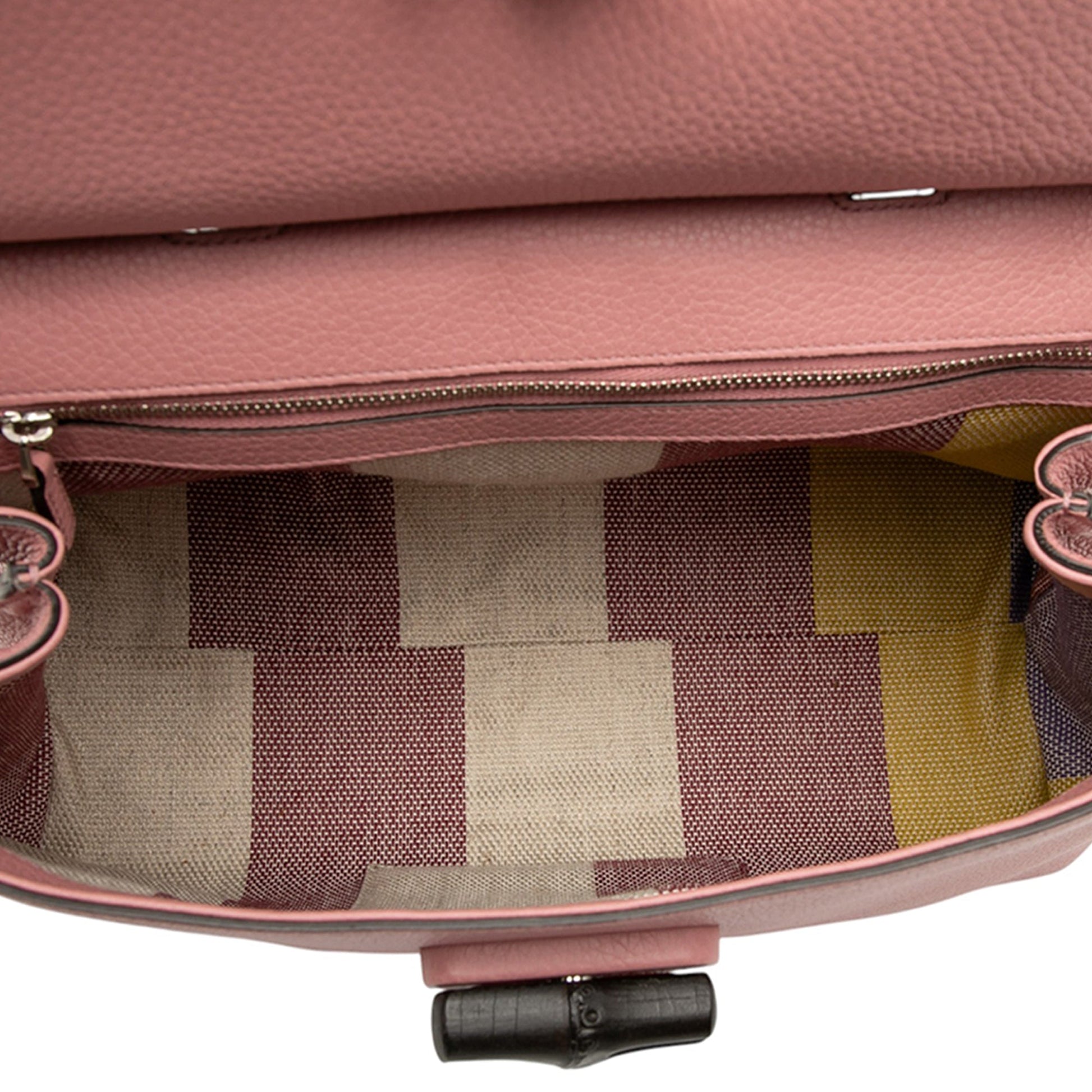Gucci Medium Leather Bamboo Daily Satchel