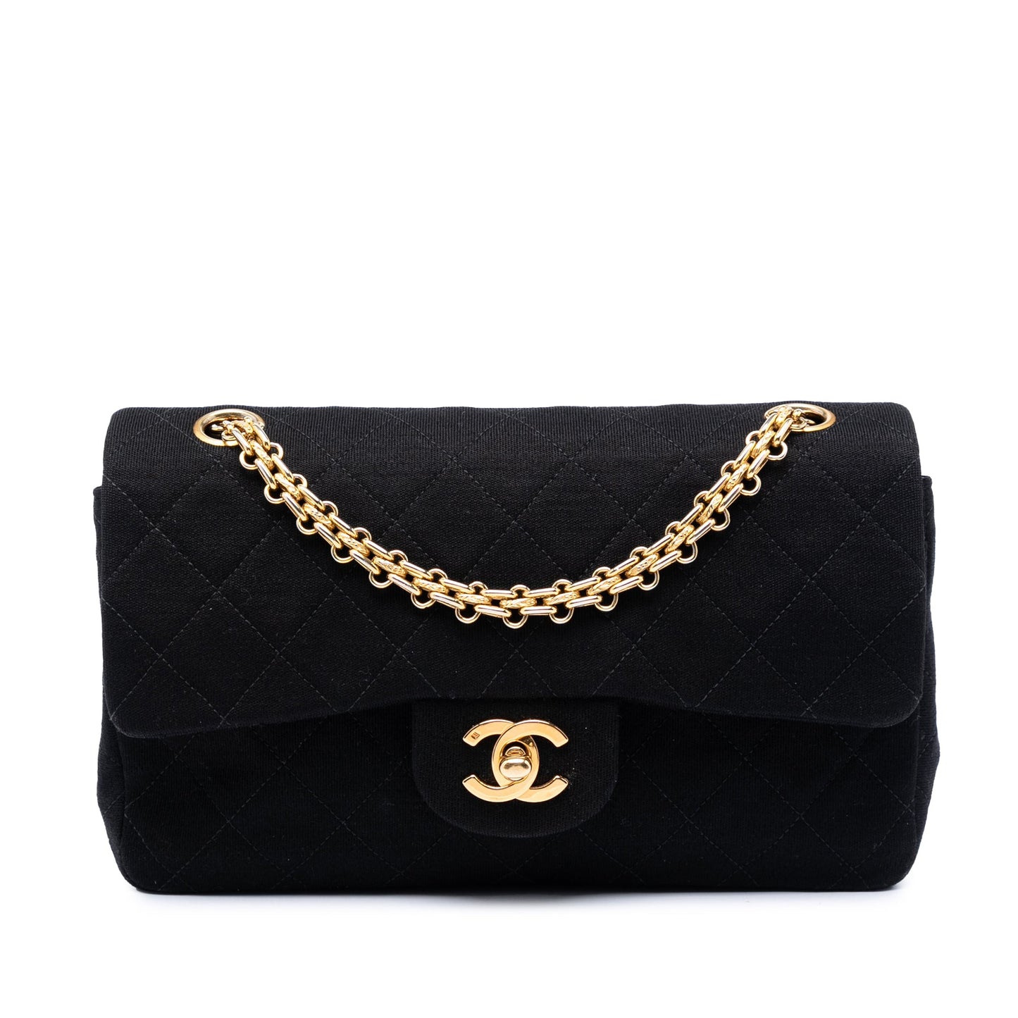 Chanel Small Classic Jersey Double Flap