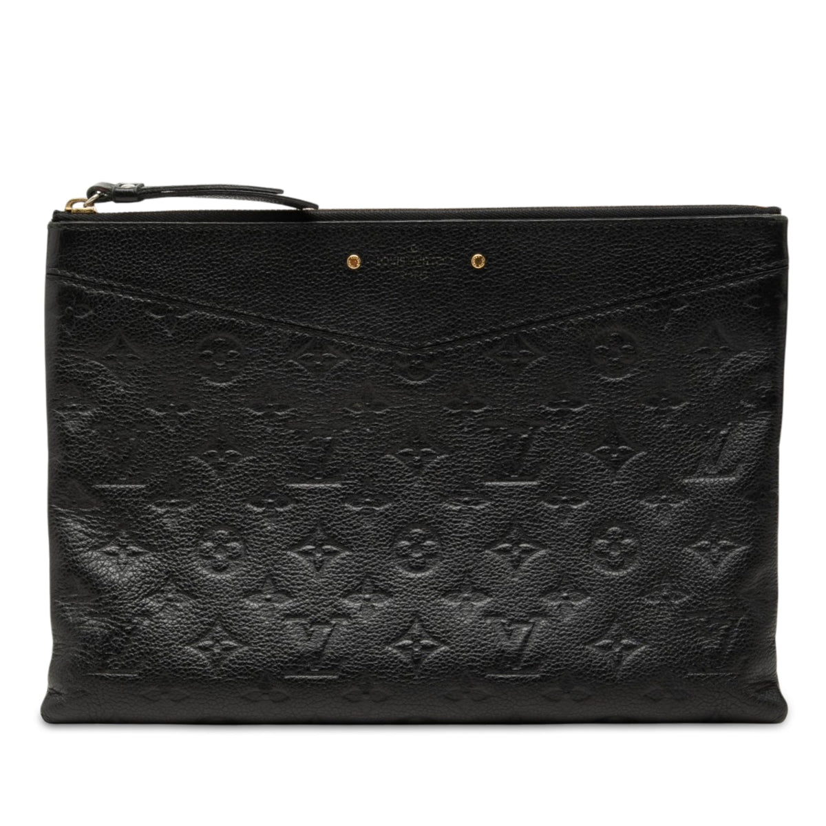 Louis Vuitton Monogram Empreinte Daily Pouch — Black