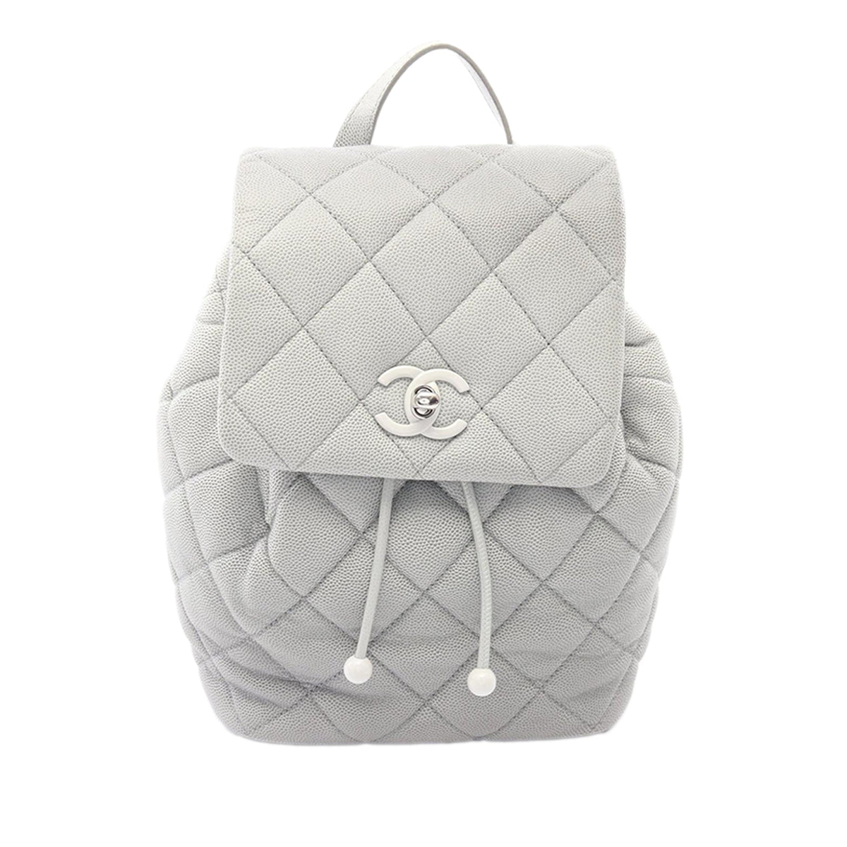 Chanel Lacquered CC Quilted Shaded Caviar My Everything Drawstring Backpack
