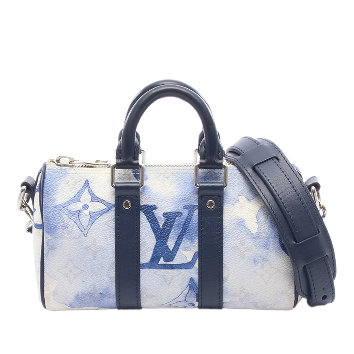 Louis Vuitton Monogram Watercolor Keepall Bandouliere XS — White