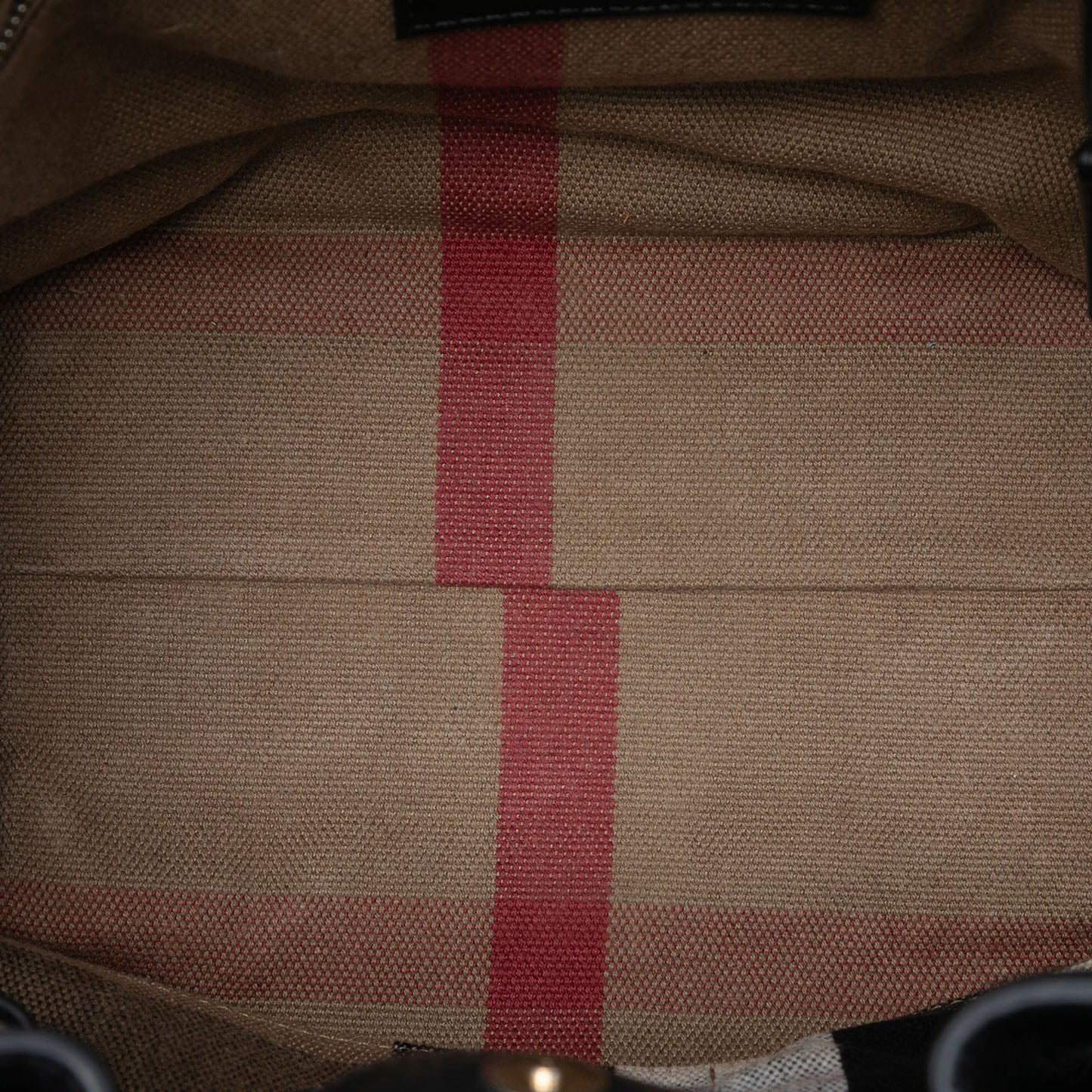 Burberry Small Leather and House Check Canvas Maidstone Satchel