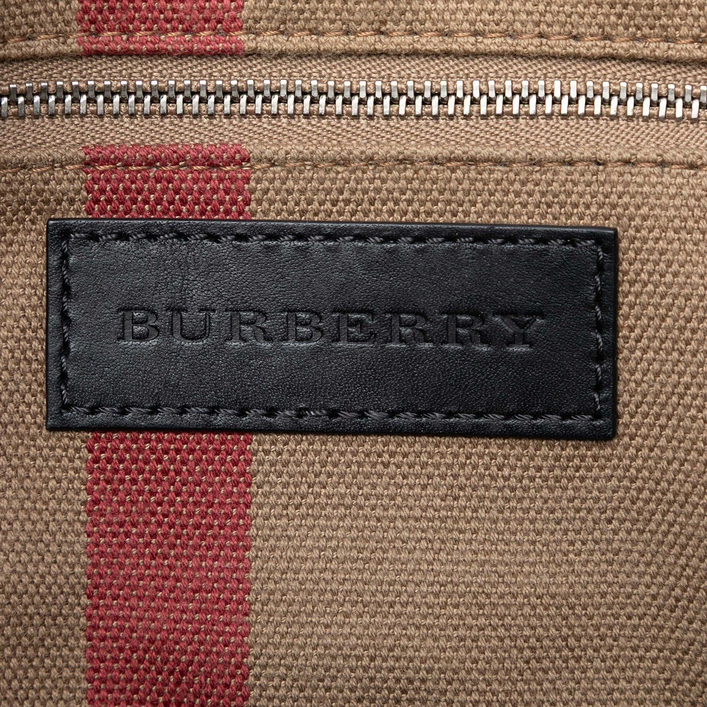 Burberry Small Leather and House Check Canvas Maidstone Satchel