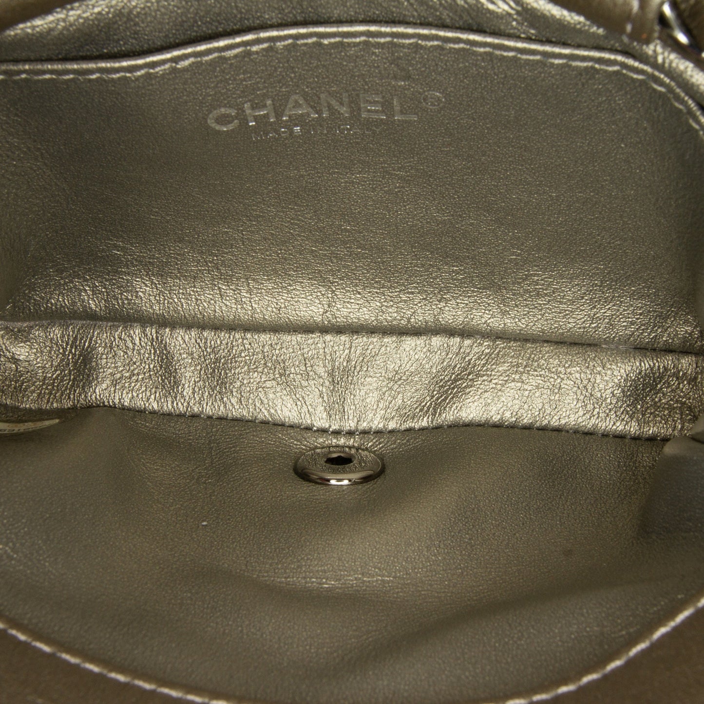 Chanel Mini Embellished Calfskin Chevron Square Envelop Flap