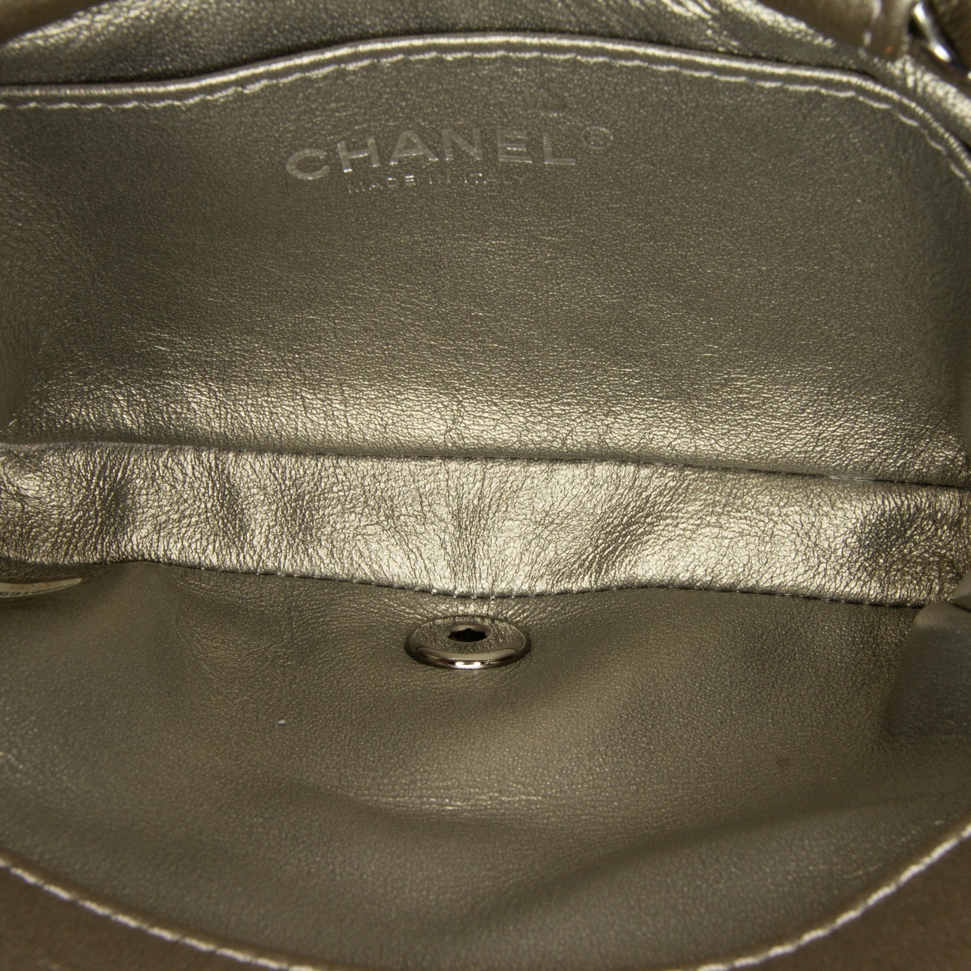 Chanel Mini Embellished Calfskin Chevron Square Envelop Flap