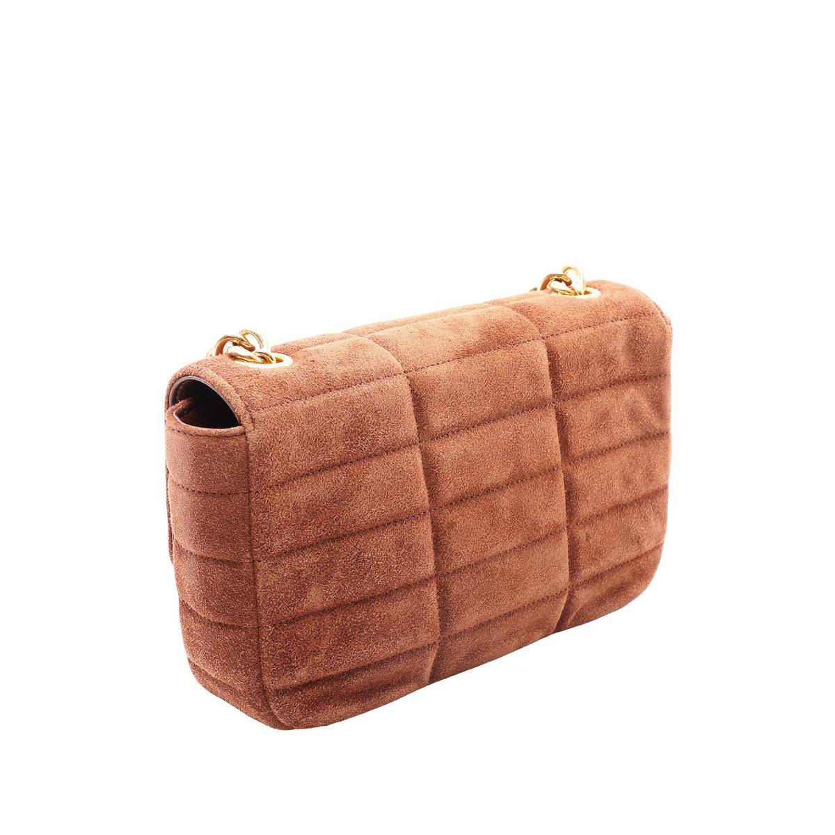 Celine Suede Monochrome Shoulder Bag — Brown