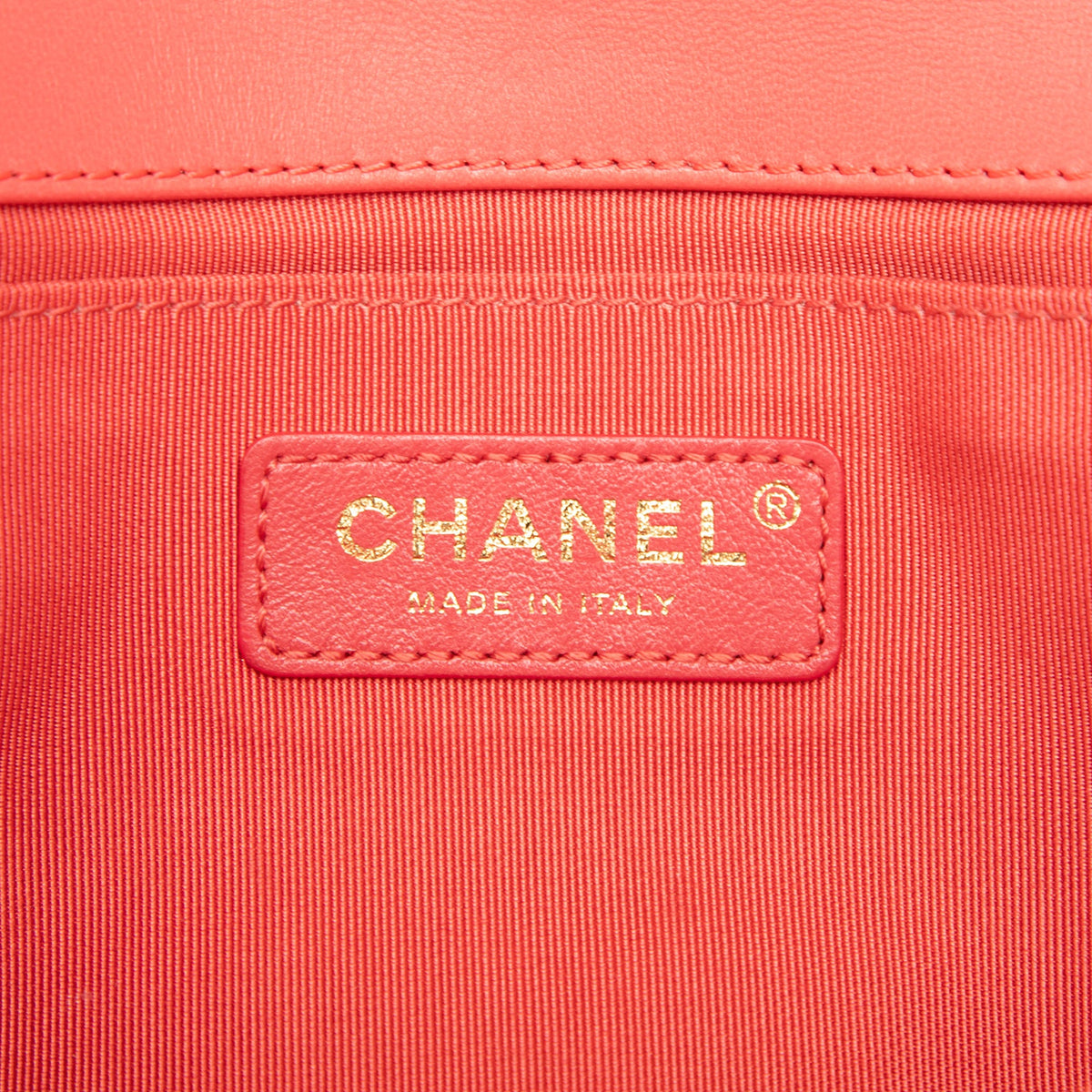 Chanel Old Medium Stitched Lambskin and Tweed Boy Flap
